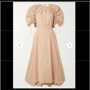 3.1 PHILLIP LIM
Ruched Poplin Midi Dress In Brown